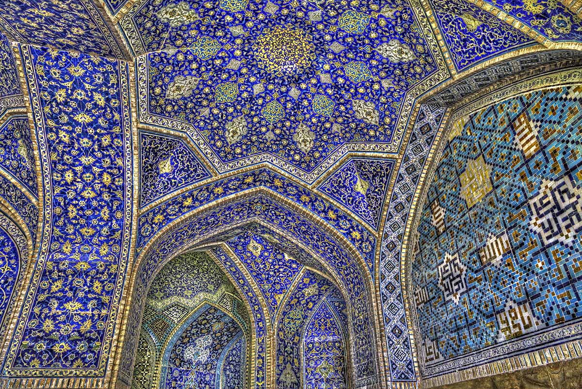AP-021 Hallway Shah Mosque. Isfahan, Iran.