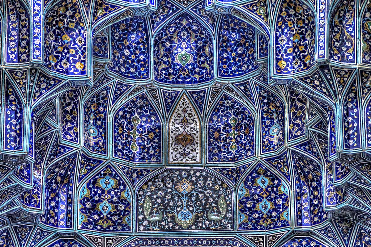 AP023 Entrance Portal Shah Mosque. Isfahan, Iran.