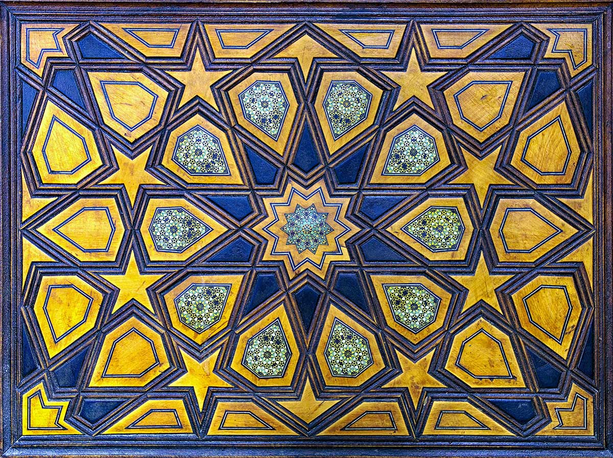 AP-042 Chaharbagh Seminary Door Panel. Isfahan, Iran.