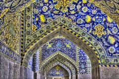 AP-017 Courtyard Shah Mosque. Isfahan, Iran.