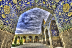 AP-018 Courtyard Shah Mosque. Isfahan, Iran.